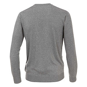 Redmond | Pullover Baumwolle | V-Ausschnitt | Grau