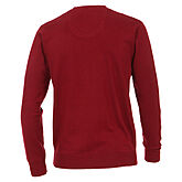 Redmond | Pullover Baumwolle | V-Ausschnitt | Rot
