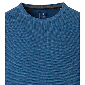 Redmond | Rundhals-Pullover | Baumwolle Strukturstrick | Jeans