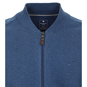 Redmond | College-Strickjacke | Baumwoll-Cardigan mit Reiverschluss | Jeans