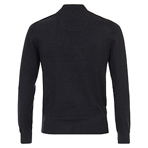 Redmond | College-Strickjacke | Baumwoll-Cardigan mit Reiverschluss | Marine