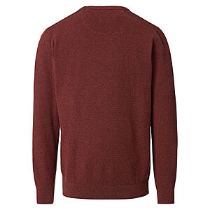 CasaModa | Rundhals-Pullover | Baumwolle Strukturstrick | Terra