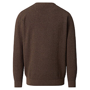 CasaModa | Rundhals-Pullover | Baumwolle Strukturstrick | Braun