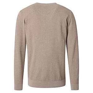 CasaModa | Rundhals-Pullover | Baumwolle Strukturstrick | Beige