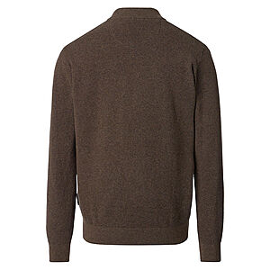 CasaModa | Strickjacke | Baumwolle Strukturstrick | Braun