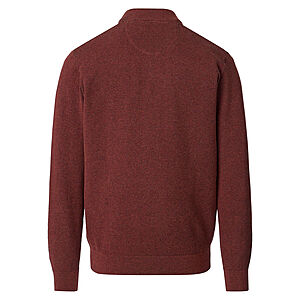 CasaModa | Strickjacke | Baumwolle Strukturstrick | Terra