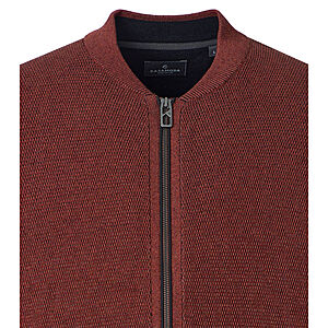 CasaModa | Strickjacke | Baumwolle Strukturstrick | Terra