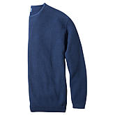   Männer-Pullover mit Wabenstruktur | Farbe blau
