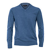 Casa Moda | Pullover mit V-Ausschnitt | Pima-Cotton | Jeansblau