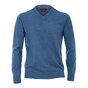 Casa Moda | Pullover mit V-Ausschnitt | Pima-Cotton | Jeansblau