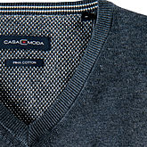 Casa Moda | Pullover mit V-Ausschnitt | Pima-Cotton | Graphit