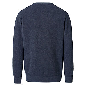 CasaModa | Rundhals-Pullover | Baumwolle Strukturstrick | Marine