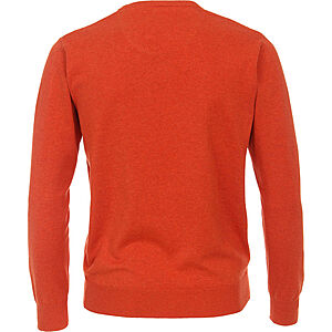 Redmond | Baumwoll-Pullover | Rundhals | Orange