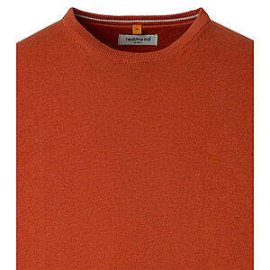Redmond | Baumwoll-Pullover | Rundhals | Mandarin