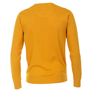 Redmond | Baumwoll-Pullover | Rundhals | Gelb