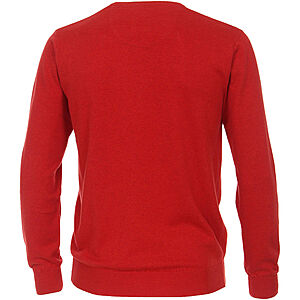 Redmond | Baumwoll-Pullover | Rundhals | Hellrot