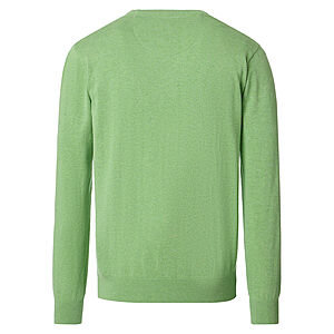 Redmond | Baumwoll-Pullover | Rundhals | Hellgr�n