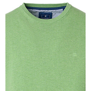 Redmond | Baumwoll-Pullover | Rundhals | Hellgr�n