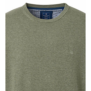 Redmond | Baumwoll-Pullover | Rundhals | Salbei