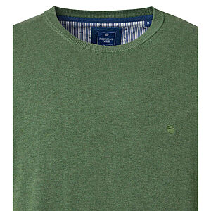 Redmond | Baumwoll-Pullover | Rundhals | Gras