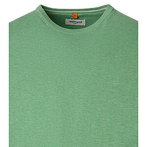 Redmond | Baumwoll-Pullover | Rundhals | Minze