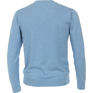 Redmond | Baumwoll-Pullover | V-Ausschnitt | Hellblau