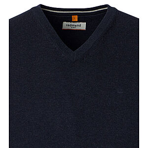 Redmond | Pullunder | Baumwolle | V-Ausschnitt | Marine