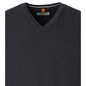 Redmond | Pullunder | Baumwolle | V-Ausschnitt | Grau