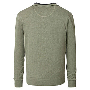 Redmond | Baumwolle Troyer | Struktur-Strick | Salbei