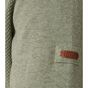 Redmond | Baumwolle Troyer | Struktur-Strick | Salbei