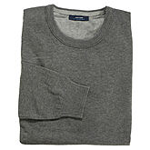 Pierre Cardin | Pullover reine Baumwolle | Rundhals Ausschnitt | Grau