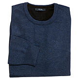 Pierre Cardin | Pullover reine Baumwolle | Rundhals Ausschnitt | Jeansblau