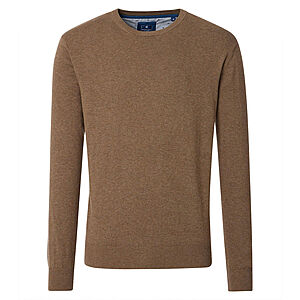 Redmond | Baumwoll-Pullover | Rundhals | Beige