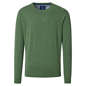 Redmond | Baumwoll-Pullover | Rundhals | Gras