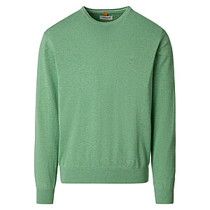 Redmond | Baumwoll-Pullover | Rundhals | Minze