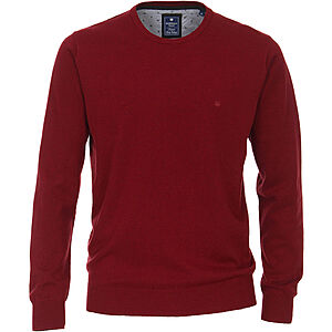 Redmond | Baumwoll-Pullover | Rundhals | Rot