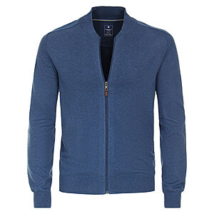 Redmond | College-Strickjacke | Baumwoll-Cardigan mit Reiverschluss | Jeans
