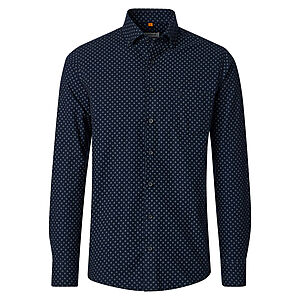 Redmond | Flanell-Hemd | Baumwolle Druck | Button-Down-Kragen | Anthrazit
