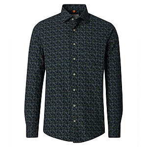 Redmond | Flanell-Hemd | Baumwolle Druck | Kent-Kragen | Gr�n