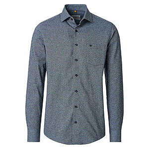 Redmond | Flanell-Hemd | Baumwolle Fischgrat | Kent-Kragen | Jeans