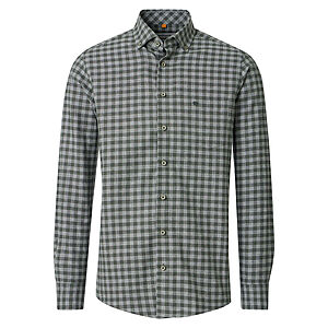 Redmond | Flanell-Hemd | Baumwolle Karo | Button-Down-Kragen | Oliv