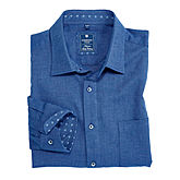 Redmond | Flanell Hemd | Baumwolle, Kent-Kragen | Blau