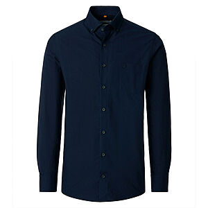Redmond | Freizeithemd | Langarm | Baumwolle | Button-Down-Kragen | Marine