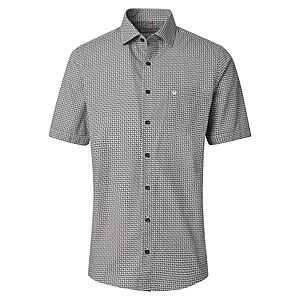 Redmond | Freizeithemd Kurzarm | Baumwolle | Kent Kragen | Terra Druck