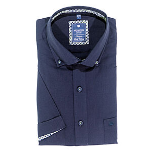 Redmond | Halbarmhemd | Baumwolle | Button Down Kragen | Marine