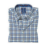 Redmond | Hemd aus Baumwoll Twill | Farbe weiß-blau
