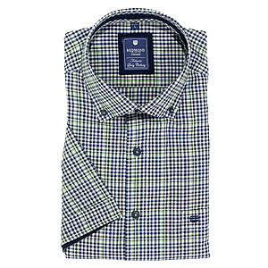 Redmond | Kurzarmhemd | Baumwolle | Button-down-Kragen | Grn Karo
