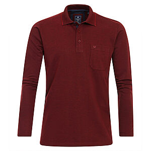 Redmond | Langarm Polo | Easy Care | Burgund
