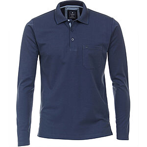 Redmond | Langarm Polo | Easy Care | Marine