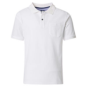 Redmond | Polo-Shirt | Baumwolle Pique | Brusttasche | Weiss